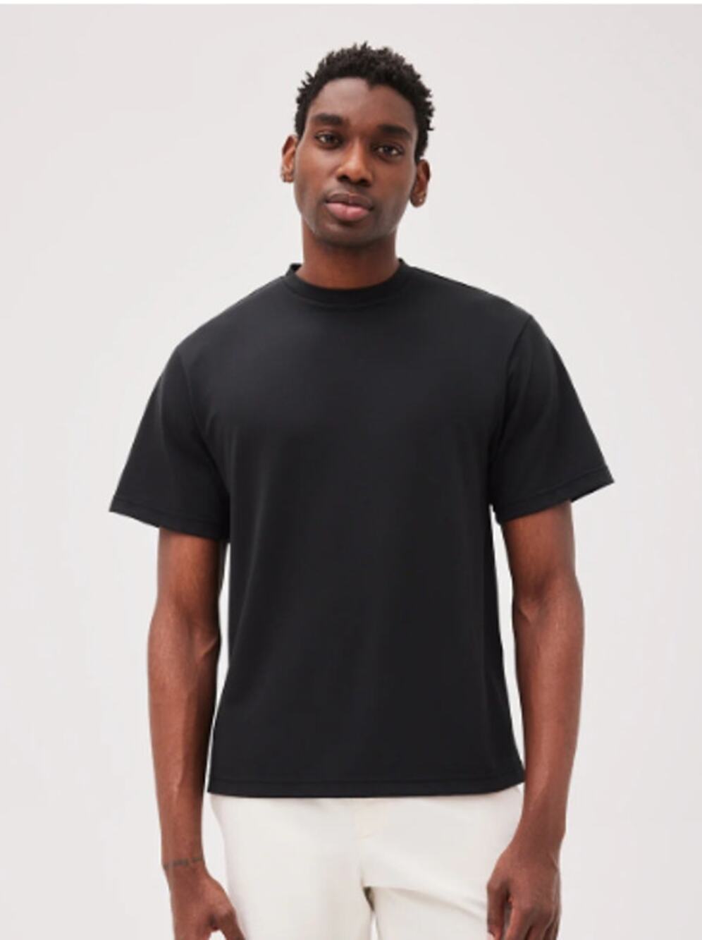OUTDOOR VOICES Men's Birdie Short Sleeve Tee XXS Black Jersey Knit NWT